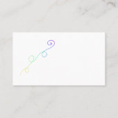 Carte de visite Rainbow Doodle (Dos)