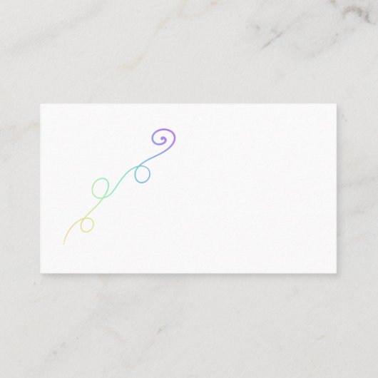 Carte de visite Rainbow Doodle (Dos)