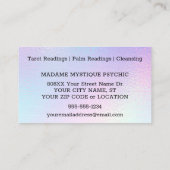 Carte De Visite Rainbow Elements Pentagram Psychique affaires (Dos)