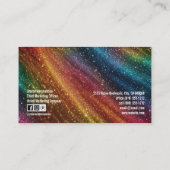 Carte De Visite Rainbow Faux Iridescente Opal Faux Parties scintil (Dos)