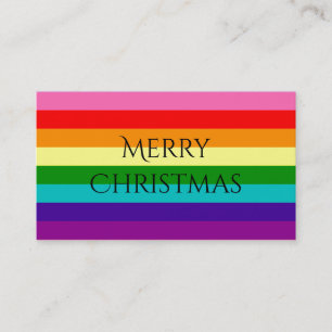Carte De Visite Rainbow Gay Pride LGBT Original 8 Stripes