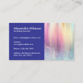 Carte De Visite Rainbow Gradient Professional Design (Dos)