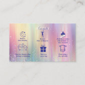 Carte De Visite Rainbow Gradient Professional Jewelry Care  (Devant)