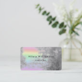 Carte de visite Rainbow Grey Pastel (Debout devant)