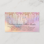 Carte De Visite Rainbow Holographic Parties scintillant Drivers Mu (Dos)