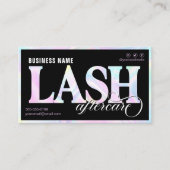 Carte De Visite Rainbow Lash Extension Aftercare  (Devant)