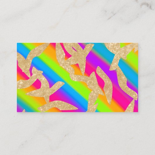 Carte de visite Rainbow moderne (Dos)
