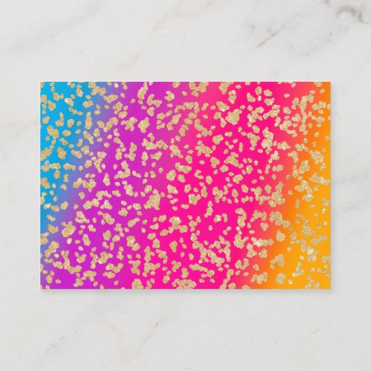 Carte de visite Rainbow moderne (Dos)