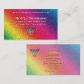 Carte De Visite Rainbow Phoenix Hausse LBGTQ+ Conseil (Devant / Derrière)