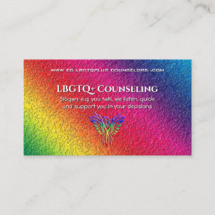 Carte De Visite Rainbow Phoenix Hausse LBGTQ+ Conseil 