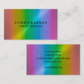 Carte de visite Rainbow Sheen (Devant / Derrière)