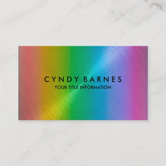 Carte de visite Rainbow Sheen (Devant)