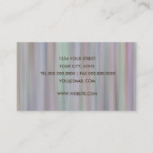 Carte de visite Rainbow Stripes (Dos)