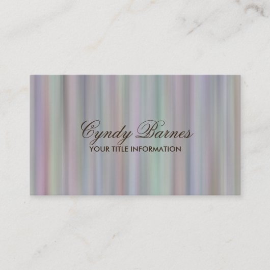 Carte de visite Rainbow Stripes (Devant)