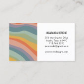 Carte De Visite Rainbow Stripes Merci pour votre achat (Dos)