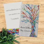 Carte De Visite Rainbow Tree