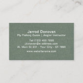 Carte De Visite Rainbow Trout Fly Fishing Instructor Outdoor Guide (Dos)