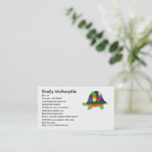 Carte de visite Rainbow Turtle (Debout devant)