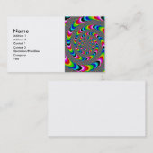 Carte De Visite Rainbow Universe - Fractal Art (Devant / Derrière)