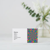 Carte De Visite Rainbow Universe - Fractal Art (Debout devant)