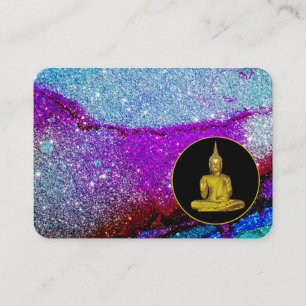 Carte De Visite *~* Rainbow Universe Parties scintillant Méditati