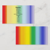 Carte De Visite Rainbow v1 (Devant / Derrière)