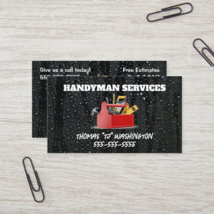 Carte de visite Raindrop Handyman