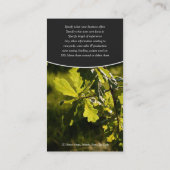 Carte De Visite Raisin de vignoble d'établissement vinicole de (Dos)