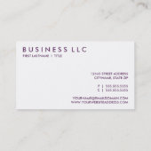 Carte De Visite raisins. (Dos)