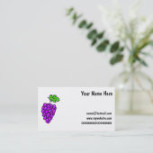 Carte De Visite Raisins (Debout devant)