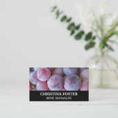 Carte De Visite Raisins de vin (Debout devant)