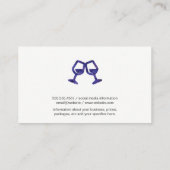 Carte De Visite Raisins de vin | Barre à vin | Corks (Dos)