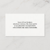 Carte De Visite Raisins de vin | Code barre QR | Grain de bois (Dos)