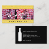 Carte De Visite Raisins de vin | Domaine viticole (Devant / Derrière)