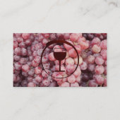Carte De Visite Raisins de vin | Logo de l'industrie vinicole (Devant)