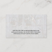 Carte De Visite Raisins de vin | Vin | Marbre (Dos)