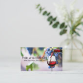Carte De Visite Raisins de vin | Vin rouge (Debout devant)