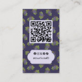 Carte De Visite Raisins Lilac verticaux (Dos)