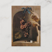 CARTE DE VISITE RAISINS TRAITÉS VIGNOBLE RUSTIQUE, VITRALE, VITICU (Dos)