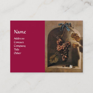 CARTE DE VISITE RAISINS TRAITÉS VIGNOBLE RUSTIQUE, VITRALE, VITICU