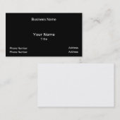 Carte De Visite Raison sociale, votre nom, titre, numéro de (Devant / Derrière)