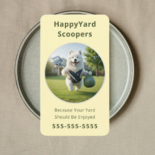 Carte De Visite Ramasseur de crottes de chien pour élimination éco