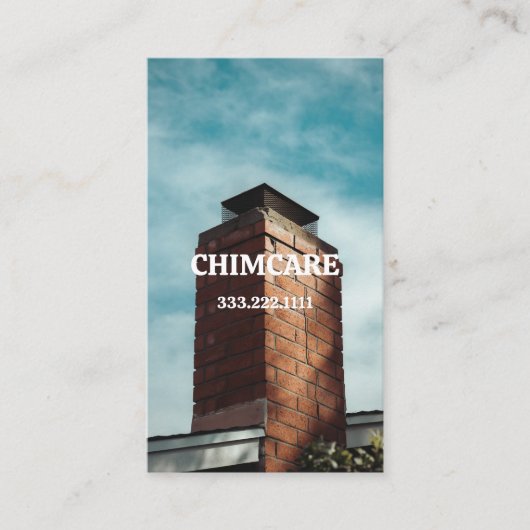 Carte De Visite Ramonage et réparation de cheminée (Devant)