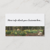 Carte De Visite Ranch d'animaux de ferme de RAM d'agneau de (Dos)