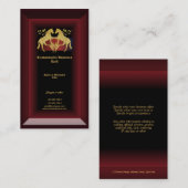 Carte De Visite Ranch de profil d'affaires de cheval occidental (Devant / Derrière)