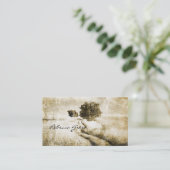 Carte De Visite Ranch occidental rustique de ferme de route de (Debout devant)