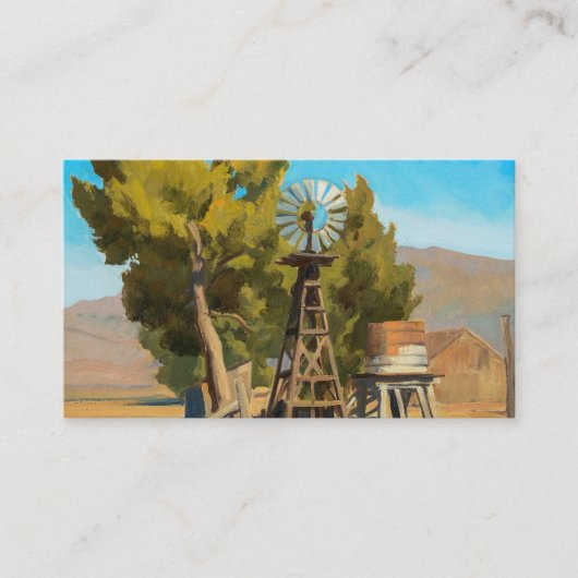 Carte De Visite Ranch Windmill, Carson, Nevada par Maynard Dixon (Devant)