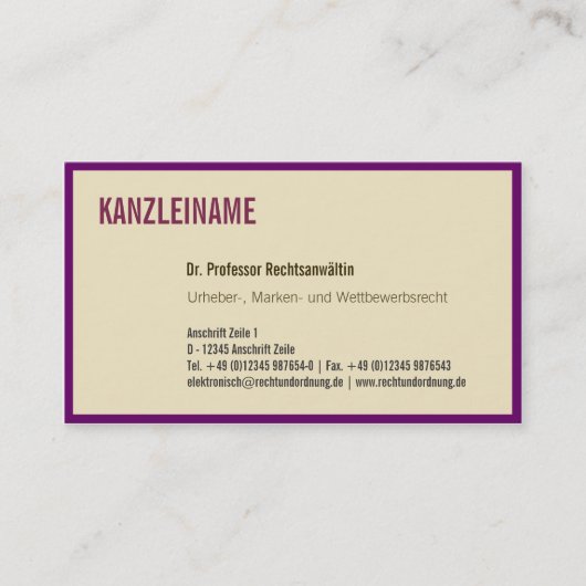 Carte de visite Rand (Devant)