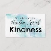 Carte De Visite Random act of kindness business card (Devant)