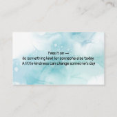 Carte De Visite Random Act of Kindness Business Card | Pay It For (Dos)